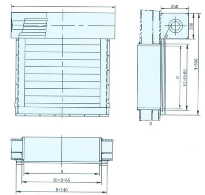 comprar Las puertas clasificadas aisladas 2 horas A0 del obturador del rodillo del fuego ignifugan los obturadores del rodillo Fabricación en línea