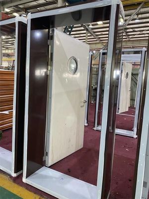 comprar Puerta de acero clasificada del fuego A60 con el panel de Vision del vidrio de la ventana Fabricación en línea