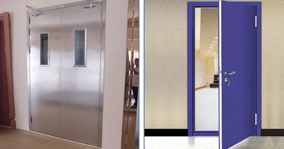 comprar 24 pulgadas puerta de acero incombustible interna de 30 pulgadas puerta de acero clasificada 32x80 36x80 del fuego de 2 horas Fabricación en línea